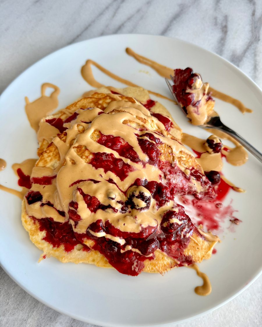 PB & Jelly Pancakes
