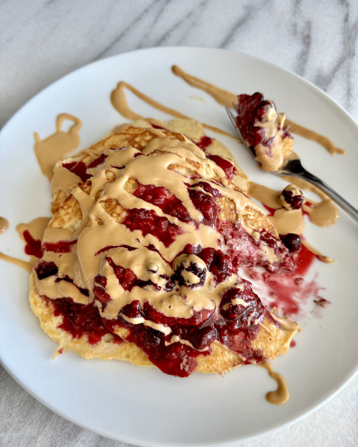 PB & Jelly Pancakes