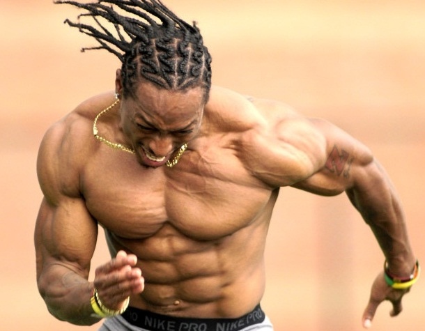 Powerful sprinter — dense muscle and speed for the Jacked path (FPO)